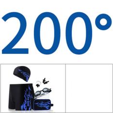 Pria Celana Renang + Cap Ukuran Besar Yang Nyaman Baju Renang Fashion Renang Peralatan (Kacamata dengan Miopia Derajat)-Intl