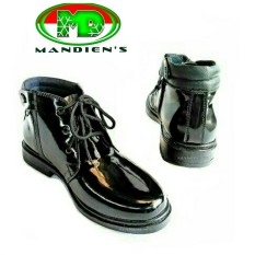 Mandiens - Sepatu Pria Pantofel Super Kilat TNI POLRI PDH R.04 (Hitam)