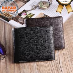 Promo Buy 1 Get 1 Free - Dompet Pria Imperial Horse 100% Kulit Sapi Asli Import Original - Black + Box