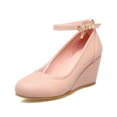 Manis Musim Semi Dan Musim Panas Baru Sepatu Wanita (Merah Muda)