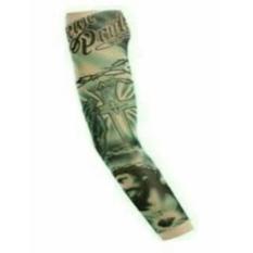 Manset Tatto Tato Motif Salib Jesus Yesus Arm Sleeve Sarung Tangan - 5H5had