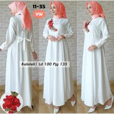 Marchel gamis wanita baloteli sarah - Putih