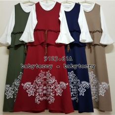 Marchel gamis wanita etnik babyterry - Coksu