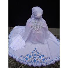 Marchel mukena dewasa katun Bsy - Biru