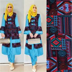 Marchel stelan baju dan celana Friska - Biru