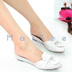 Marlee Pointed Toe Bow Sandal MMT-01 Putih