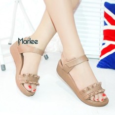 Marlee Velco Strap Wedges Wanita DK-13