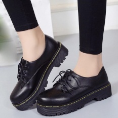 Martin Boots Musim Gugur Musim Dingin Sepatu Fashion Vintage Lacing Wanita Boots BK/35-Intl