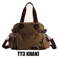 Martin Versa Tas Laptop 14Inchi Travel TT3 Pria Selempang Slempang slingbag Kanvas Impor Import Best Seller - Khaki