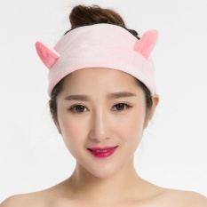 Masker, Hiasan Kepala, Olahraga/Rambut Hoop/Cuci Muka//Ornamen Rambut (pink) -3 Pcs-Intl