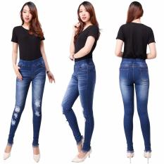 master jeans celana wanita model terbaru sobek puring