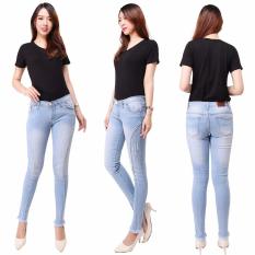 master jeans celana wanita sobek rawis