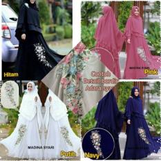 MAXI ADARA SYARI PUTIH ORI AV / MAXI CERRUTY / GAMIS ADARA PUTIH