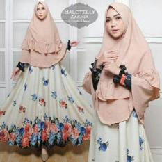 Maxi Dres Balotelly Zaskia Syari Choco Fashion Wanita Baju Gamis Pesta