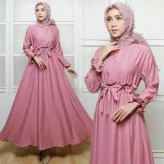 Maxi Ega Dusty Fashion Wanita Gamis Dres Baju Muslim
