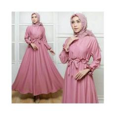maxi ega dusty fashion wanita gamis dres baju muslim