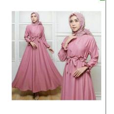 maxi ega dusty fashion wanita gamis dres baju muslim