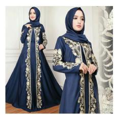 Maxy Erika - Baju gamis aplikasi bordir - gamis pesta - gamis glamour
