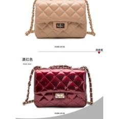 Mungkin Sky Tas Wanita Fashion Tas Di Eropa dan Bahu Tunggal Nya Bump Warna Candy Bag Lady Tas Kecil Merah MSAAJZ (Warna: Seperti Gambar Pertama)-Intl