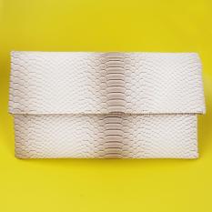 Mazuya Kalisha Tas Women Woman Wanita Pesta Leather Clutch Bag - Cream