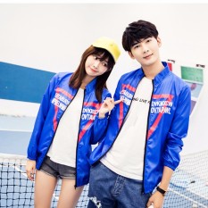 Pria & Wanita's Couple Varsity Hoodie Jaket Stripe Pakaian Luar Bomber Coat Unisex Lengan Panjang Tombol Down Seragam Menyenangkan Pecinta Lengan Panjang Tabir Surya Kulit Jaket Jaket Mantel Multicolor Kelas Pakaian Kelas Suit-Intl