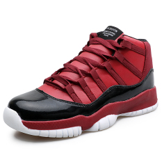 Pria Sepatu Basket 2016 Pria Sepatu Bot Setumit Anti-slip Outdoor Sport Sneakers (merah)-Intl