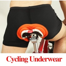 Pria Sepeda Sepeda Pendek Underwear Celana 3D Padded Coolmax-Intl (Black Int:L)