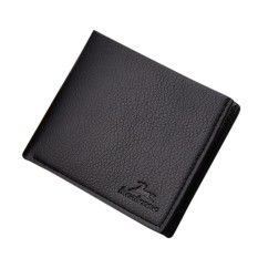 Pria Anak Laki-laki Remaja Xams Gift Ringkas Wearable PU Kulit Multi Posisi Dompet Dompet Warna: Hitam-Intl