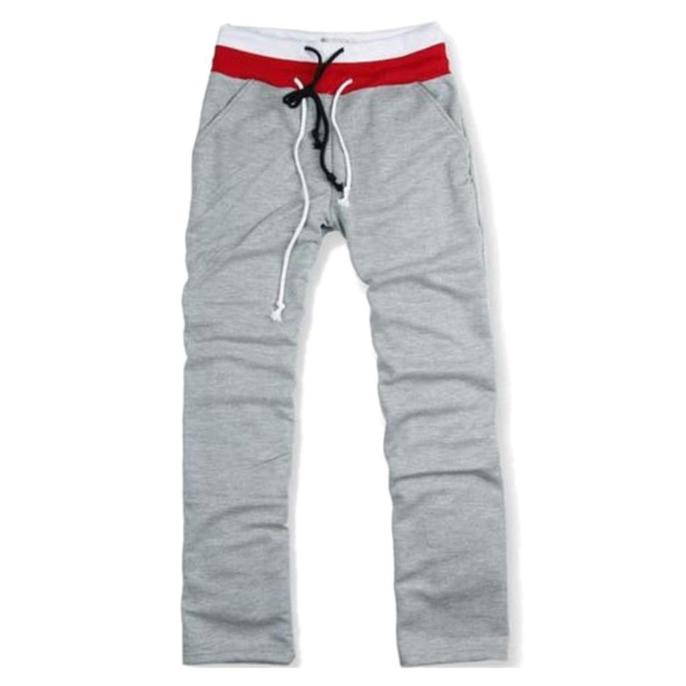 Jaket Olahraga Pria dengan Sweat Pants Harem Training Dance Jogging Baggy Pria Celana Panjang Celana (Abu-abu)-XL-Intl