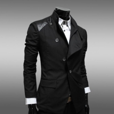 Pria Kasual Slim Fit Korea Gaun Mantel Jaket Suit