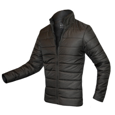 Katun Pria-Mode Korea Versi Empuk Bulu Kerah Jaket Hangat Langsing Hitam