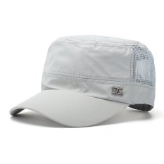 Pria Wanita Tentara Topi Polos Kerai Militer Mesh Cadet Bola Basket Luar Ruangan Topi Datar-Intl