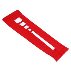 Pria Wanita Kompresi Lengan Tangan Penopang Siku Baseball Pelindung Bola Basket (merah M)-Intl