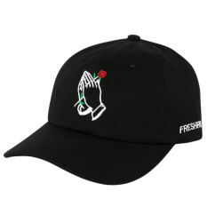 Pria Wanita Topi Runcing Melengkung HipHop Strapback Snapback Baseball Cap Hitam-Intl