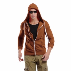 Pria Wanita Padat Mantel Pasangan Sweater Musim Dingin Hoodie Lengan Panjang Pakaian Bersepeda-Internasional
