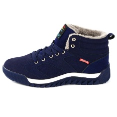 Pria Wanita Musim Dingin Salju Sepatu Kasual Hangat Boots Pasangan Plush Sepatu Bot Salju Sepatu-Intl