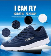 England Mesh Casual Sneakers Olahraga Sejuk Sepatu Lari Sepatu Pelatih Abu-abu Muda-Internasional