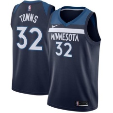 Pria Minnesota Timberwolves Kota Karl-anthony Angkatan Laut Swingman Jersey-ICON Edition-Intl