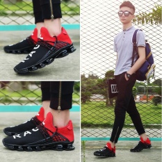 Pria Sepatu Lari Nyaman Sepatu Olahraga Pria Athletic Outdoor Bantalan Sneakers untuk Jalan & Jogging Merah Ukuran 37- 44-Intl