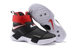 Men's Zoom LEBRON SOLDIER 10 High Help Basketball Shoes Top Quality New Style Mens Good Price Classic (Black) Basketball Shoes NBA Shoes Training Victory Running - intl