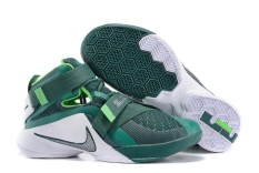 Men's Zoom LEBRON SOLDIER 9 High Help Basketball ShoesTop Quality Basketball Shoes New Style NBA Shoes (Black) Mens Classic Good Price Unique Victory Breathable - intl