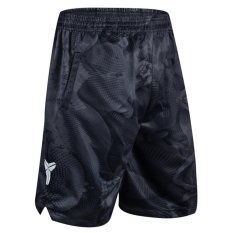 Men's Black Athletic Basket Shorts Dri-fit Kobe Fastbreak Shorts dengan Kantong Samping-Intl