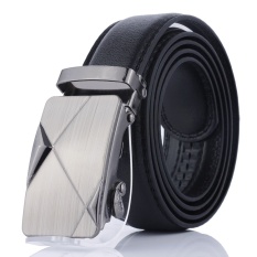 Men's Fashion Belt dengan Gesper Paduan Seng untuk Pria Fashion Suite Dasi Kasual Kemeja Kain Dompet Pinggang 130 Cm -Intl