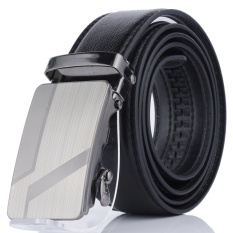 Men's Fashion Belt dengan Gesper Paduan Seng untuk Pria Fashion Suite Dasi Kasual Kemeja Kain Dompet Pinggang 130 Cm -Intl