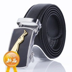Men's Fashion Belt dengan Gesper Paduan Seng untuk Pria Fashion Suite Dasi Kasual Kemeja Kain Dompet Pinggang 130 Cm -Intl