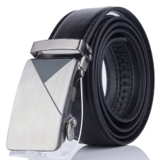 Men's Fashion Belt dengan Gesper Paduan Seng untuk Pria Fashion Suite Dasi Kasual Kemeja Kain Dompet Pinggang 130 Cm -Intl