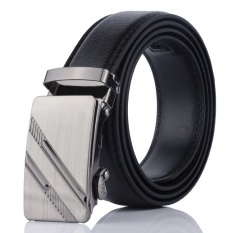 Men's Fashion Belt dengan Gesper Paduan Seng untuk Pria Fashion Suite Dasi Kasual Kemeja Kain Dompet Pinggang 130 Cm -Intl