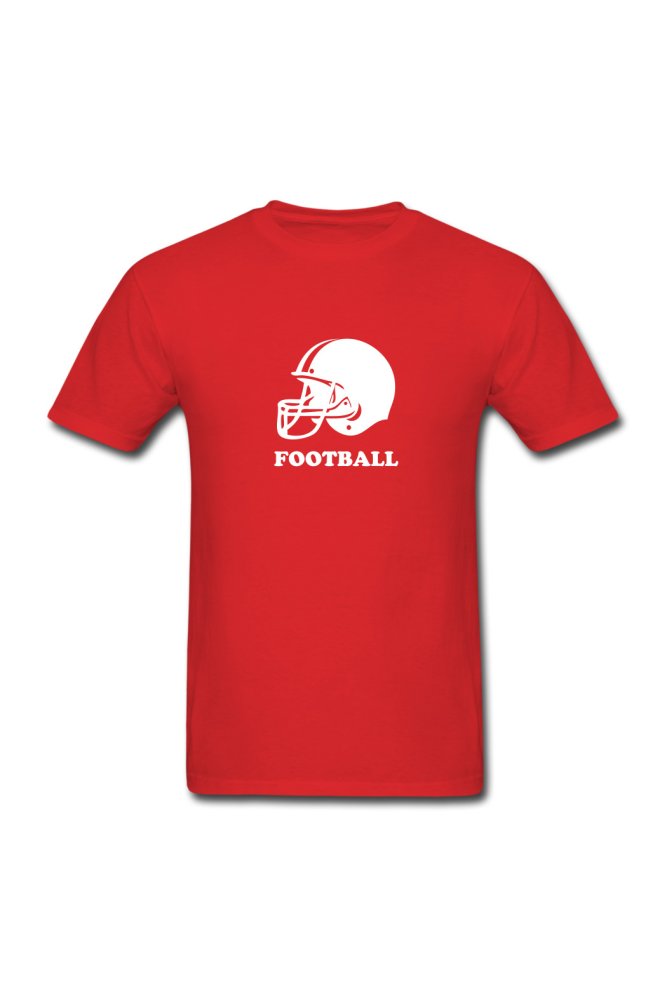 Helm Sepak Bola Dirancang T-Shirt untuk Merah-Intl