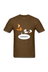Pria Yaaay PNG Custom T-Shirt untuk Brown-Intl