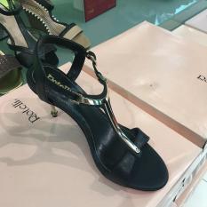 Metalic Tstrap Rotelli Heels